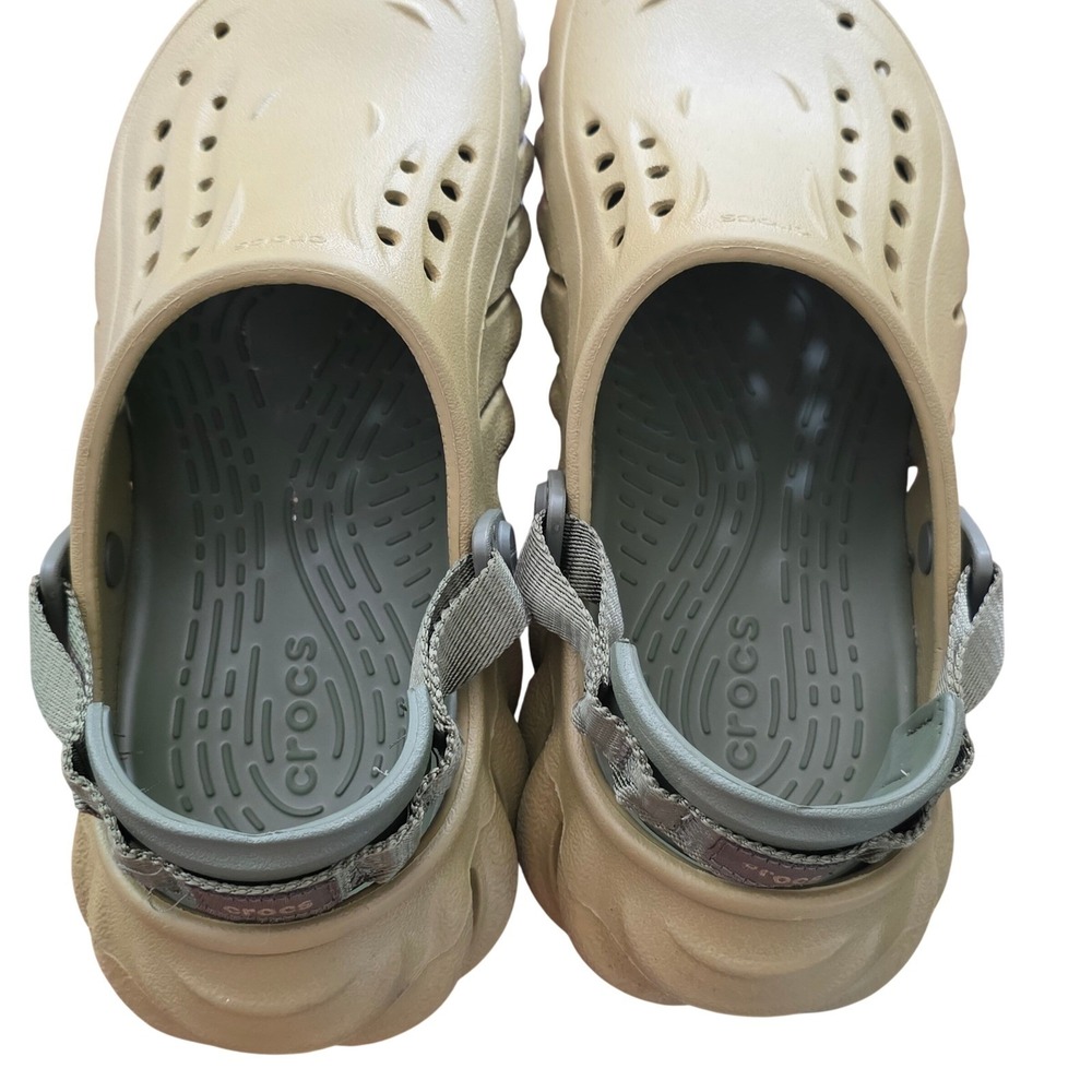 Crocs Echo Clog Tumbleweed Tan Mens 7 Womens 9 Sporty Lightweight Sandals 207937 - Picture 7 of 7